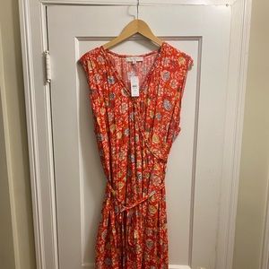 NWT Loft Perfect Spring Summer Floral Print Wrap Dress Women’s Plus Size 20 XXL